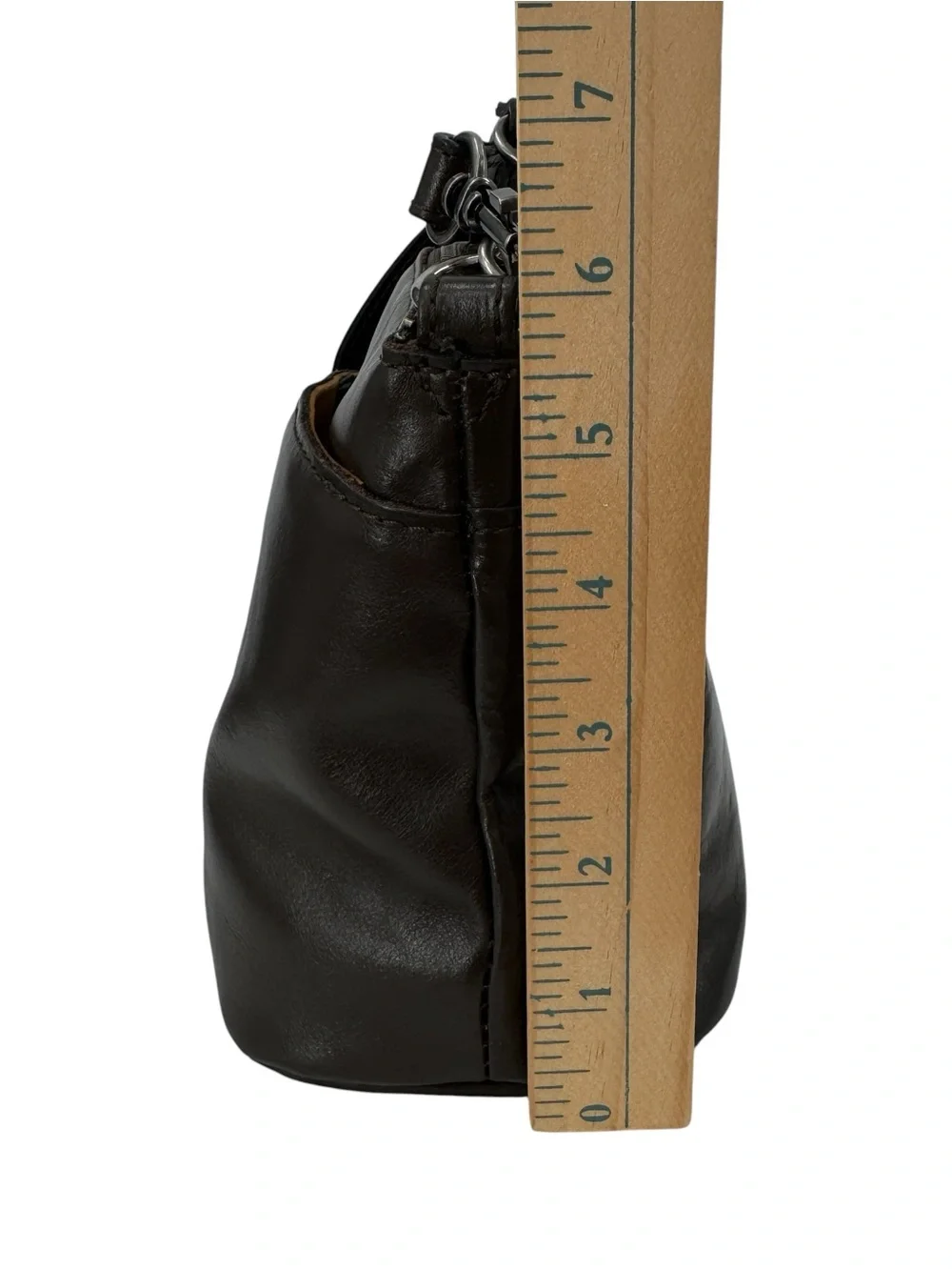 Patricia Nash Vintage Distress Arlee Small Leather Crossbody Bag In Mushroom